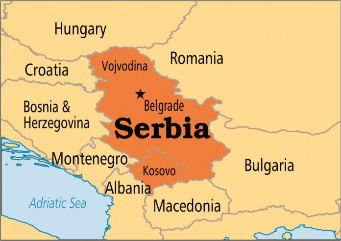 Image result for serbia pe harta